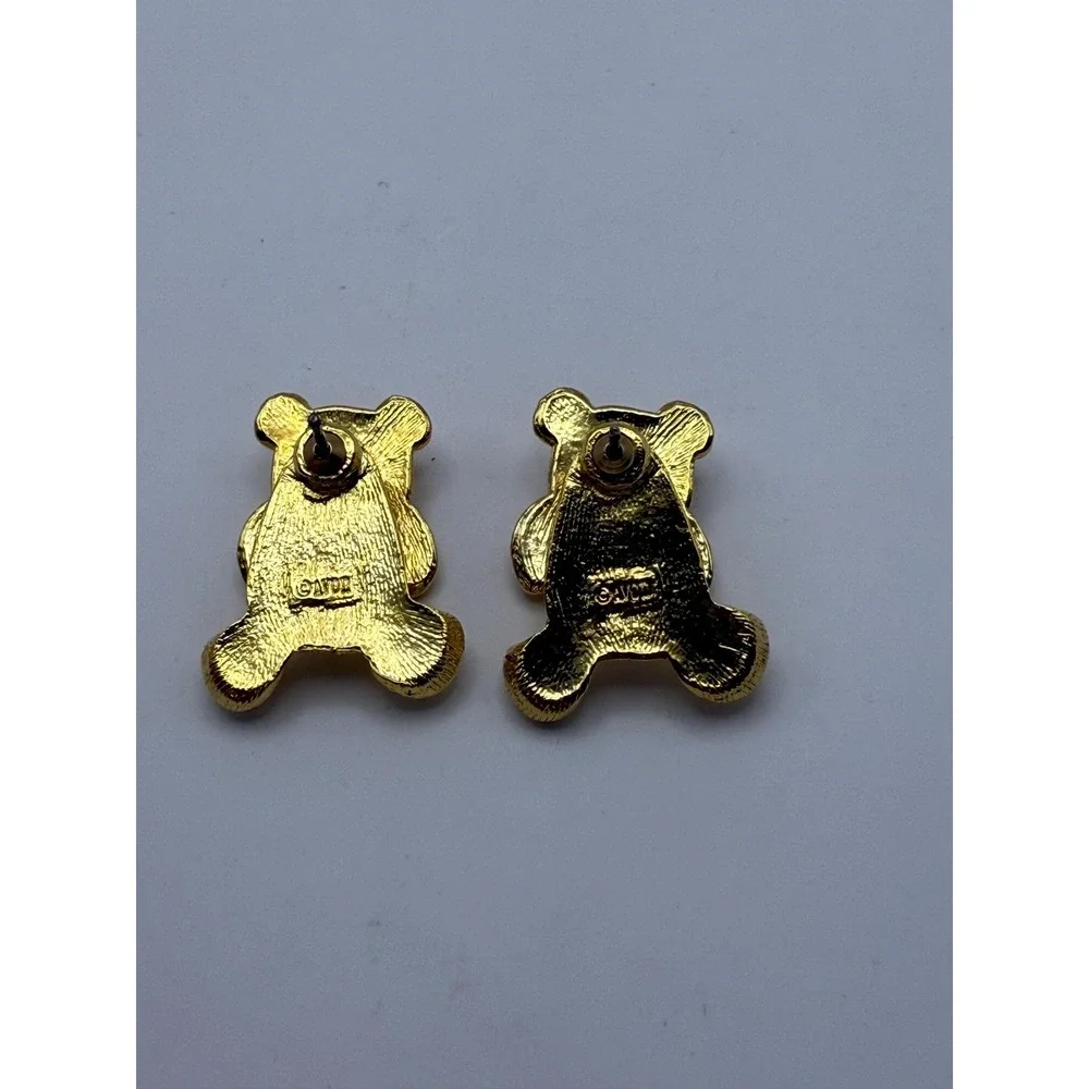 Vintage Avon Teddy Bear Earrings 1998 –‎ Collectible Jewelry - Original Box